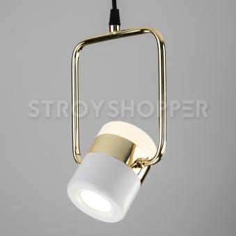 Подвесной светодиодный светильник 50165/1 LED золото/белый