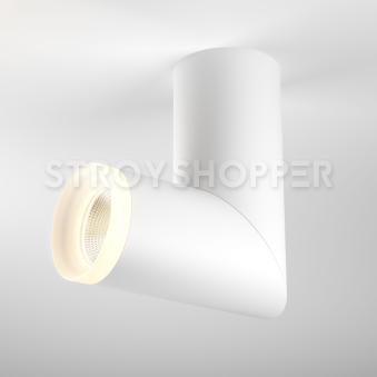 Накладной потолочный светодиодный светильник DLR036 12W 4200K белый матовый