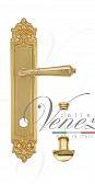 Дверная ручка Venezia на планке PL96 мод. Vignole (полир. латунь) сантехническая