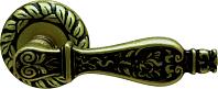 Дверная ручка Melodia мод. Siracusa 465 на розетке 60мм (старинная латунь)